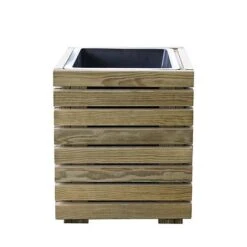Cerland Horizon Outdoor Square Wooden Planter Tall 40cm -Bloom Haven Herbaceous Perennials Deals Store 004032 02 HD