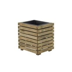 Cerland Horizon Outdoor Square Wooden Planter Tall 40cm -Bloom Haven Herbaceous Perennials Deals Store 004032 HD