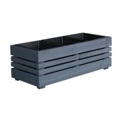 Cerland Geteborg Outdoor Rectangular Wooden Planter 91cm -Bloom Haven Herbaceous Perennials Deals Store 004681