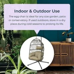 Idooka Rattan Hanging Garden Egg Chair 13 Idooka Rattan Hanging Garden Egg Chair -Bloom Haven Herbaceous Perennials Deals Store 0420Indoor20Outdoor
