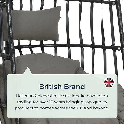 Idooka Rattan Hanging Garden Egg Chair 6 Idooka Rattan Hanging Garden Egg Chair - Image 6