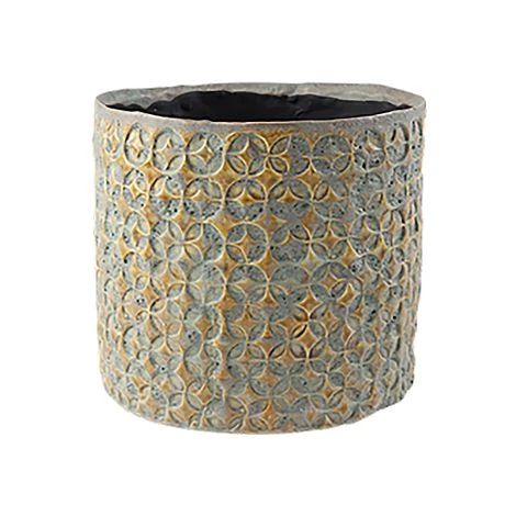 Terni Planter Mustard D20Cm H18Cm 1 Terni Planter Mustard D20Cm H18Cm