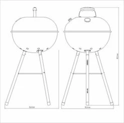 Tramontina Charcoal Grill With Lid -Bloom Haven Herbaceous Perennials Deals Store 26500009 3