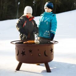 Landmann Moon & Stars Deluxe Garden Firepit -Bloom Haven Herbaceous Perennials Deals Store 28335 015