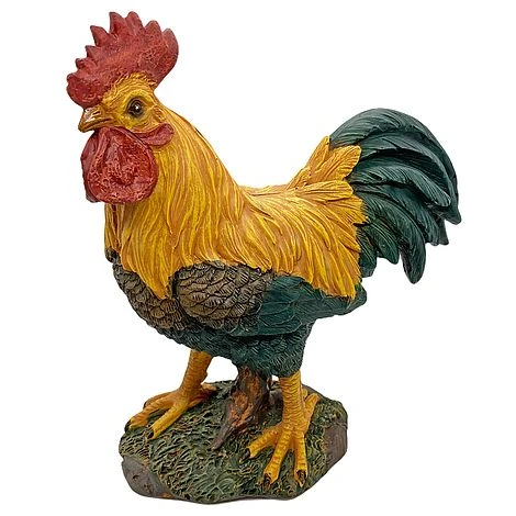 Standing Cockerel Bird Garden Animal Ornament 4 Standing Cockerel Bird Garden Animal Ornament - Image 4