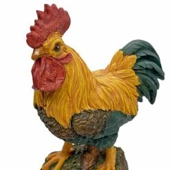 Standing Cockerel Bird Garden Animal Ornament 13 Standing Cockerel Bird Garden Animal Ornament -Bloom Haven Herbaceous Perennials Deals Store 3210S 4