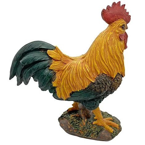 Standing Cockerel Bird Garden Animal Ornament 6 Standing Cockerel Bird Garden Animal Ornament - Image 6
