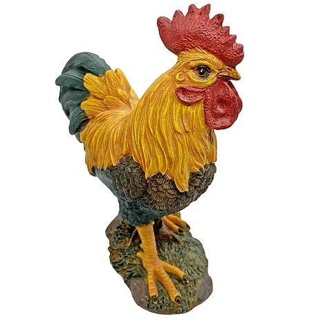 Standing Cockerel Bird Garden Animal Ornament 9 Standing Cockerel Bird Garden Animal Ornament - Image 9