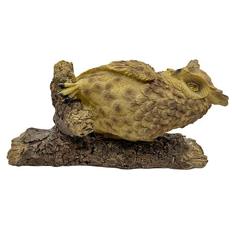 Wall Mountable Eagle Owl Bird On A Branch Garden Ornament 6 Wall Mountable Eagle Owl Bird On A Branch Garden Ornament - Image 6