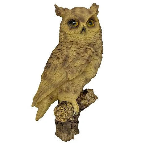 Wall Mountable Eagle Owl Bird On A Branch Garden Ornament 1 Wall Mountable Eagle Owl Bird On A Branch Garden Ornament