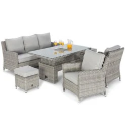 Maze Rattan Oxford Sofa Dining Set With Ice Bucket & Rising Table 19 Maze Rattan Oxford Sofa Dining Set With Ice Bucket & Rising Table -Bloom Haven Herbaceous Perennials Deals Store 401761 14