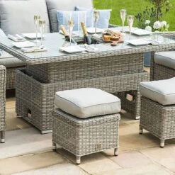 Maze Rattan Oxford Sofa Dining Set With Ice Bucket & Rising Table 20 Maze Rattan Oxford Sofa Dining Set With Ice Bucket & Rising Table -Bloom Haven Herbaceous Perennials Deals Store 401761 2