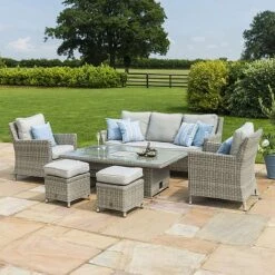 Maze Rattan Oxford Sofa Dining Set With Ice Bucket & Rising Table 21 Maze Rattan Oxford Sofa Dining Set With Ice Bucket & Rising Table -Bloom Haven Herbaceous Perennials Deals Store 401761 3