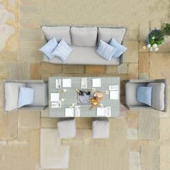 Maze Rattan Oxford Sofa Dining Set With Ice Bucket & Rising Table 23 Maze Rattan Oxford Sofa Dining Set With Ice Bucket & Rising Table -Bloom Haven Herbaceous Perennials Deals Store 401761 5