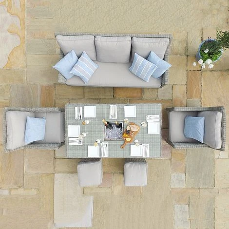 Maze Rattan Oxford Sofa Dining Set With Ice Bucket & Rising Table 10 Maze Rattan Oxford Sofa Dining Set With Ice Bucket & Rising Table - Image 10