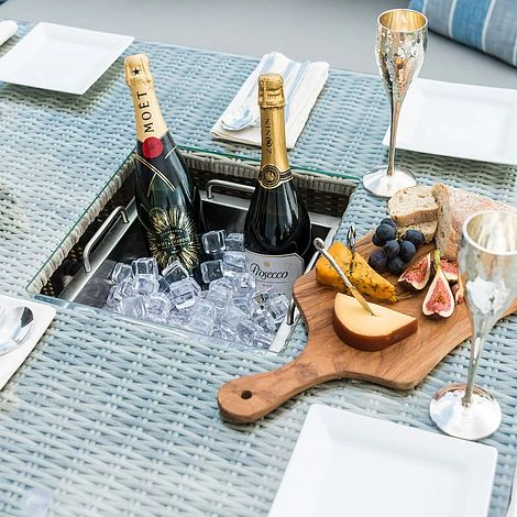 Maze Rattan Oxford Sofa Dining Set With Ice Bucket & Rising Table 11 Maze Rattan Oxford Sofa Dining Set With Ice Bucket & Rising Table - Image 11