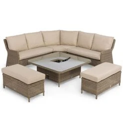 Maze Rattan Winchester Royal Corner Dining Ice Bucket & Rising Table Set -Bloom Haven Herbaceous Perennials Deals Store 402115 4