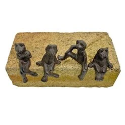 Four Edge Sitting Cast Iron Frog Ornaments -Bloom Haven Herbaceous Perennials Deals Store 430126000708 1