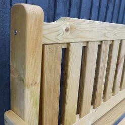 Waltons 2 Seater Pressure Treated Wooden Garden Bench 4ft 15 Waltons 2 Seater Pressure Treated Wooden Garden Bench 4ft -Bloom Haven Herbaceous Perennials Deals Store 4ft Bench Detail 001