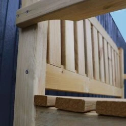 Waltons 2 Seater Pressure Treated Wooden Garden Bench 4ft 17 Waltons 2 Seater Pressure Treated Wooden Garden Bench 4ft -Bloom Haven Herbaceous Perennials Deals Store 4ft Bench Detail 002