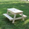 Soulet Childrens Wooden Picnic Table With Sandpit