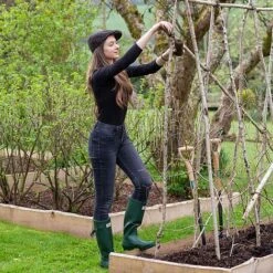 Head Gardener Hat (Black Pinstripe) -Bloom Haven Herbaceous Perennials Deals Store 784611Z