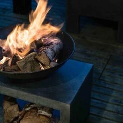 Firebowl & Rectangle Console Granite H52Cm W64Cm -Bloom Haven Herbaceous Perennials Deals Store 957756 1