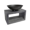 Firebowl & Rectangle Console Cement H52Cm W64Cm