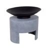 Firebowl & Oval Console Cement H41Cm W46Cm