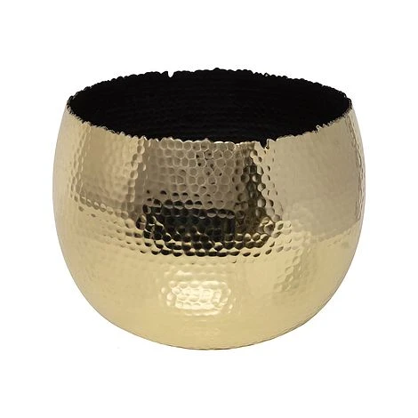 Hammered Bowl Gold/Black 30Cm 1 Hammered Bowl Gold/Black 30Cm