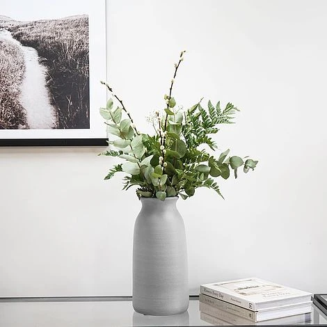 Akemi Vase Tall Clean Grey H32CM W16CM 2 Akemi Vase Tall Clean Grey H32CM W16CM - Image 2