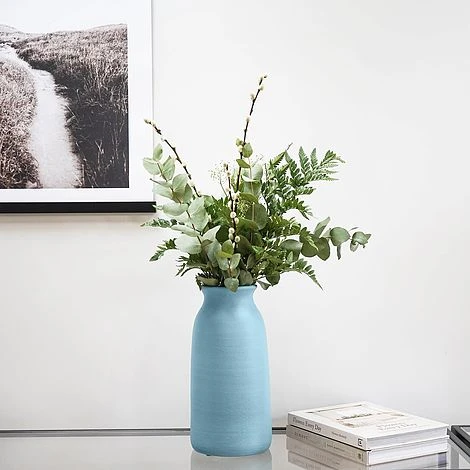 Akemi Vase Tall Nordic Blue H32CM W16CM 2 Akemi Vase Tall Nordic Blue H32CM W16CM - Image 2