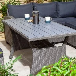 Rowlinson Garden Rattan Corner Sofa Dining Set Grey 8 Seater 11 Rowlinson Garden Rattan Corner Sofa Dining Set Grey 8 Seater -Bloom Haven Herbaceous Perennials Deals Store AlbanyCornerset Grey 031