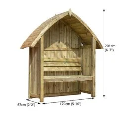 Waltons Wooden Arch Top Garden Pressure Treated Arbour Seat 13 Waltons Wooden Arch Top Garden Pressure Treated Arbour Seat -Bloom Haven Herbaceous Perennials Deals Store Arch20Top20Arbour20Seat20 20ESDXL21PT03520Spec20300dpi