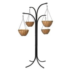 Charlotte Hanging Basket Tree Cascade With 4 Baskets And Liners Included -Bloom Haven Herbaceous Perennials Deals Store Athena20copy