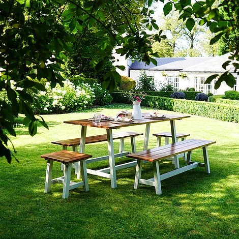 Broadway Acacia Wood 5 Piece Furniture Set 2 Broadway Acacia Wood 5 Piece Furniture Set - Image 2