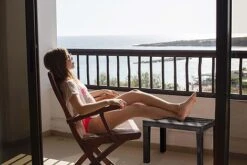 Idooka Faux Wood Garden Coffee Table - Waterproof Patio Side Table For Outdoor Use 16 Idooka Faux Wood Garden Coffee Table - Waterproof Patio Side Table For Outdoor Use -Bloom Haven Herbaceous Perennials Deals Store Balcony2