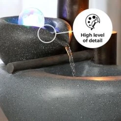 Cascading Bowls LED Garden Water Feature -Bloom Haven Herbaceous Perennials Deals Store Bowl edit2