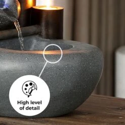 Cascading Bowls LED Garden Water Feature -Bloom Haven Herbaceous Perennials Deals Store Bowl edit3