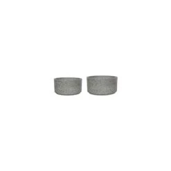 Catania Grey Terrazzo Set Of 2 Cylinders