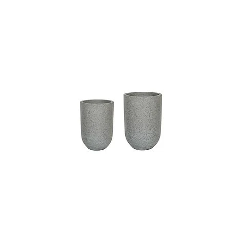 Catania Grey Terrazzo Set Of 2 Vases 1 Catania Grey Terrazzo Set Of 2 Vases