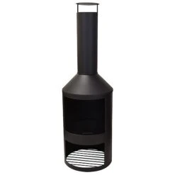 Idooka Black Chiminea Outdoor Heating Fire Pit 15 Idooka Black Chiminea Outdoor Heating Fire Pit -Bloom Haven Herbaceous Perennials Deals Store CM70001.LogStore.Main