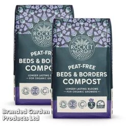 RocketGro Peat Free Beds & Borders Compost -Bloom Haven Herbaceous Perennials Deals Store COMP BEDSBO50L S46320