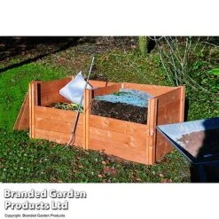 Modular Wooden Compost Bin -Bloom Haven Herbaceous Perennials Deals Store COMP WOODCMBIN U32469