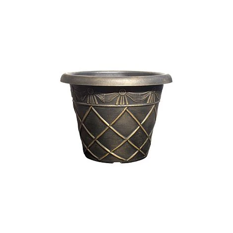 Tuscany Planter Roman Round 45cm Black Bronze Effect 1 Tuscany Planter Roman Round 45cm Black Bronze Effect