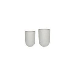Catania White Terrazzo Set Of 2 Vases