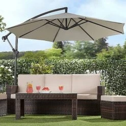 Garden Gear Cantilever Parasol -Bloom Haven Herbaceous Perennials Deals Store D5966111