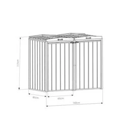 Premium Double Bin Store -Bloom Haven Herbaceous Perennials Deals Store ESDXL21PT031 double bin store spec image 02 2