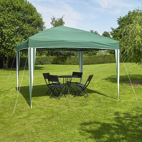 Pop Up Garden Gazebo Party Tent 3m X 3m Green 1 Pop Up Garden Gazebo Party Tent 3m X 3m Green