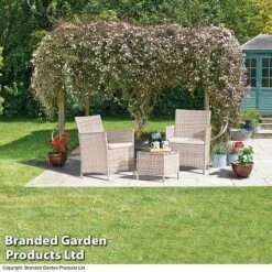 Seville Rattan Garden Bistro Set -Bloom Haven Herbaceous Perennials Deals Store FURN BISTRATSG T39963